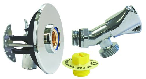 Kit complet pour raccordement de robinetterie machine à laver, PER à sertir Ø12 - mâle 3/8'' (12/17) - Somatherm